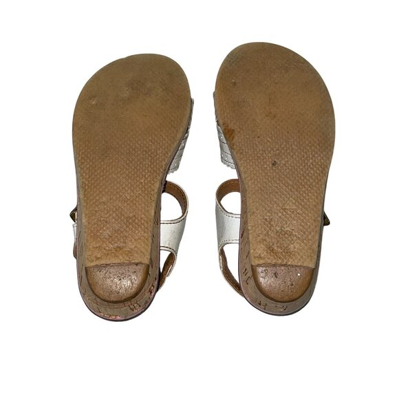 Vintage Dyna Kids Toddler Girls Sandals 6? Used White *Some Wear - Picture 15 of 16